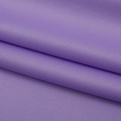 China Anti-Static T-shirt Fabric manufacturer 100% Polyester Bird Eye Mesh Fabric 130GSM Birds Eye Pique Knitted Sportswear Fabric for sale