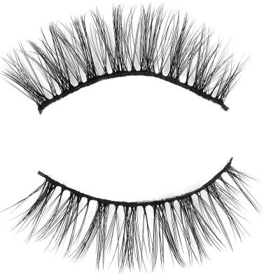 China Natural Soft 10 Pairs High Quality Look Natural False 3d Small Eyelashes With Magnetic Accessories Set for sale