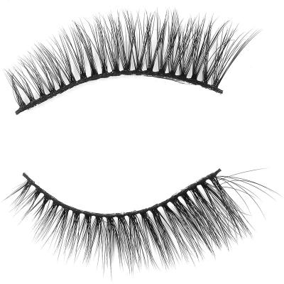 China Taiwan Natural Soft Blonde Eyelash Boss Simple Design Fluffy Mink Lashes Full False Eyelashes for sale