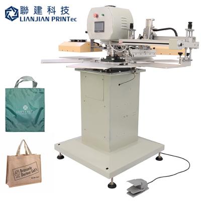 China Fabric printing silk screen printer for shopping bags, screen printing machine for fashion bags, high output and high precision creative bags for sale