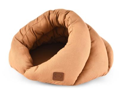 China Travel FIBER Kitty Soft Storage Sleep Cave Warm Natural Safe Cozy Pet Cat Bed for sale