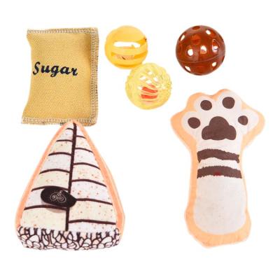 China Wholesale 6Pcs Cat Interactive Toys Sustainable Sustainable Pet Cat Toy for sale