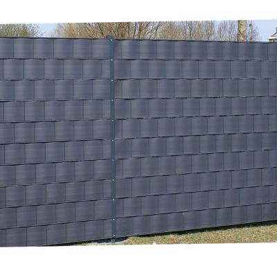 China Privacy Screen Barrier Double Strip Rod Mat Polypropylene Privacy Wind Screen Easily Assembled Windproof for sale