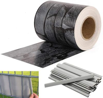 China Easily Assembled Decorative Garden Fence Privacy PVC Striped Tarpaulin /Flexible Strip Screen Garden Fence for sale