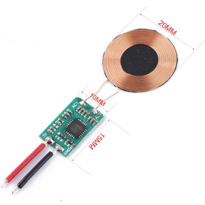 China Custom Small Battery Charging Coil Wireless Receiver Module with Qi Wireless Charger 5V 5W Power for Wireless Battery Charging for sale