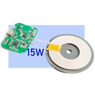 China 10W Cell Phone Custom Radio Board Wireless Charging PCBA Qi Charger Module 15W for sale