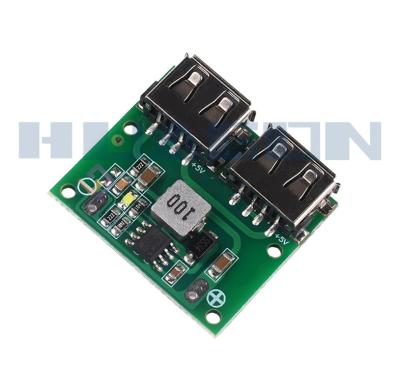 China 24V DC-DC Power Supply Power Supply Module Step-Down Board 6-24V12V to Dual USB 5V3A Output Car Phone Charger Development Module for sale