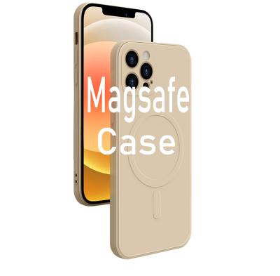 China iPhone 12 12Pro Case Anti-drop Phone Shell For Mini 11 Pro Max Magsafes Magnets Wireless Charger Case Car Holder For Apple Magsafe Case for sale