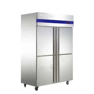 China Single-Temperature Kitchen Refrigerator 4 Doors Commercial Upright Freezers Used Side By Side Refrigerator for sale