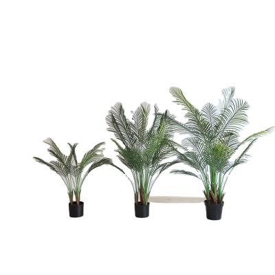 China Tropical Simulated Plant Eco-friendly Chinese Palm Fan Palm Design for Wedding Decoration Garden Artificial Palm Tree for sale