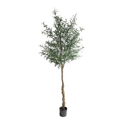 China Artificial Plant Artificial Olive Tree UV Resistance For Outdoor Painting Decoration Wood Stripping Olive Tree for sale