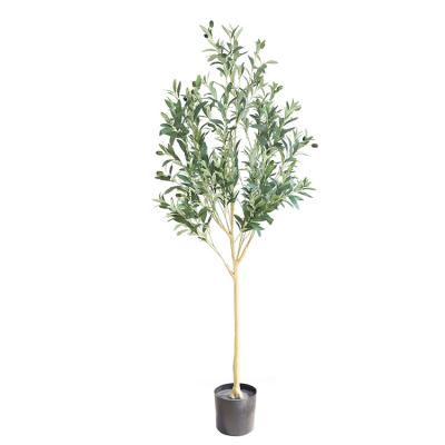 China Artificial Outdoor Indoor Landscape Decoration Olive Tree Plant High Simulation Leaves Olive Tree for sale