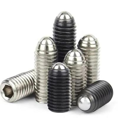 China HEX SS304 Grade 12.9 Hex Socket Spring Ball Plunger Point Grub Bolt Set Screws M3 M4 M5 M6 M8 M10 M12 M16 for sale