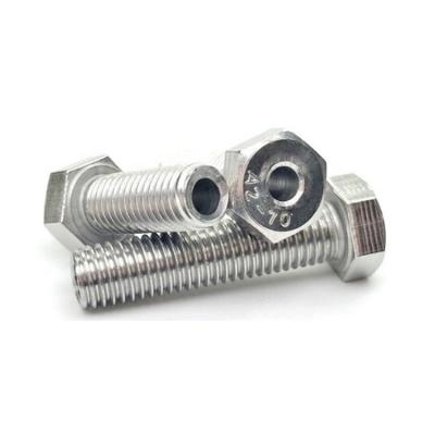 China 304 Stainless Steel Wholesale Stainless Steel Through Hole Hex Head Hollow Bolts M5 M6 M8 M10 M12 M16 M20 for sale