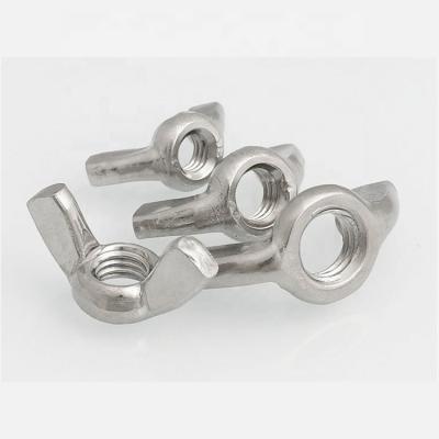 China Heavy Industry Wholesale M3 M4 M5 M6 M8 M10 M12 DIN315 Hand 304 Stainless Steel Butterfly Wing Nuts for sale