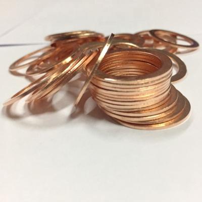 China Flat Custom Brass Copper Flat Washer M1.6 M2 M2.5 M3 M4 M5 M5 M8 M10 M12-M36 for sale