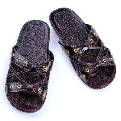 China Old-fashioned nostalgic grandma home waterproof old man grandma mother non-slip rubber flat slippers for sale