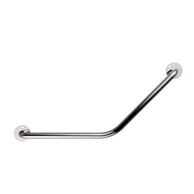 China Modern 304 Stainless Steel Exposed Bathroom 45 Degree Angled Grab Rail Grab Bar for sale