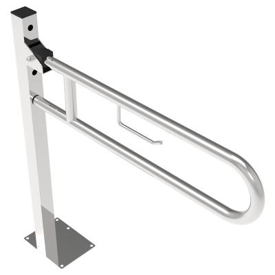 China Modern Hospital Toilet Disabled Fold Up Grab Bar With Leg for sale