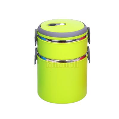 China Eco-Friendly / Easy Carry Stainless Steel Bento Box Thermo Food Container BPA Free Bento Lunch Box BOBWIN for sale