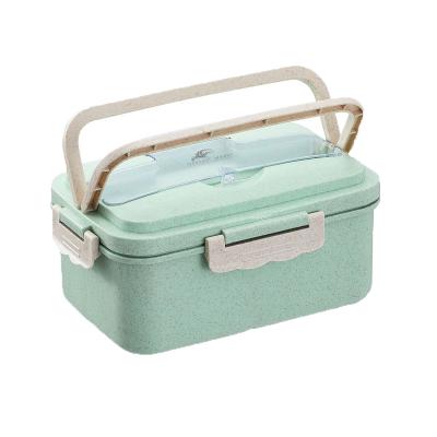 China Freshness Preserving Food Keep Cool Container Bento Plastic Lunch Box With Handle for sale