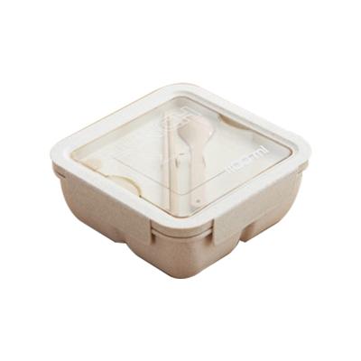 China High Quality Leakproof Freshness Storage Bento Lunch Box Wheat Straw Food Container for sale