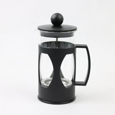 China WITH LID Hot Sale 600ml Cup Stainless Steel Foam Maker Coffee Tea French Coffee Press Glass Brewer for sale