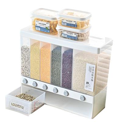 China Multifunctional Large Size Rice Storage Storage Box Freshness Keeping Compartment Rice Moisture-proof Box for sale