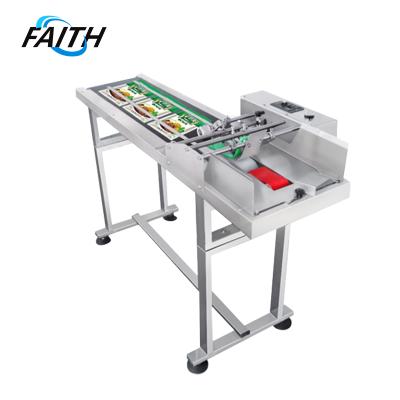 China Automatic High Speed ​​Apparel Faith Card Feeder Paper Plastic Bags Paging Machine With Counter for sale