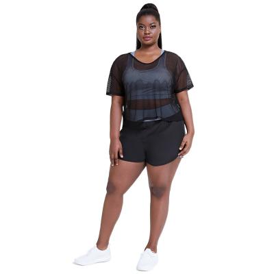 Cina 2021 New Anti-static Seamless Yoga Clothing Suit Women Plus Size Loose Fitness 3 Piece Suit Set in vendita