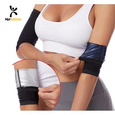 China Daily Life + Fat Burning Sports Workout Neoprene Arm Trimmer With Tape Inside Weight Loss Arm And Thigh Trimmers Slimmer Trainer For Women And Men for sale