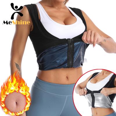 China Hot Antibacterial Neoprene Vest Workout Shirts Gym Tank Top Diet Trainer Sweat Body Shapers Sauna Vest for sale