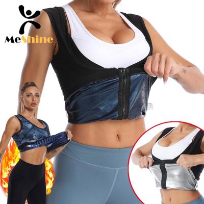 China Antibacterial Women Body Shaper Waist Trainer Sauna Vest Plus Size Weight Loss Sauna Hot Sweat Sweat Suits Antibacterial for sale