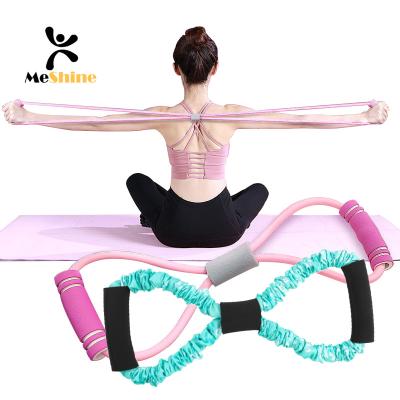 China Back Band Home Fitness Elastic Band Yoga Equipment Female Open Shoulder Beauty Figures Gather 8 for sale