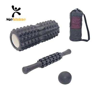 China High Density EVA+PP Muscle Massage Eva Yoga Grid Foam Roller Column for sale