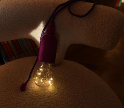 China ABS+PC Battery Operated Hanging Pull String Night Light LED Portable Bulb Light for sale