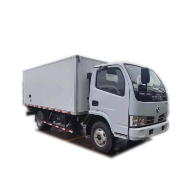 China Fiberglass reinforce dfac Dongfeng small 3ton 5ton diesel cargo box truck for sale for sale