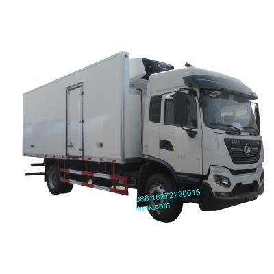 China Cheap price dongfeng 7m cold storage room fiberglass fiberglass cargo freezer refrigerated livestock vehicle for transporting fresh vegetables for sale