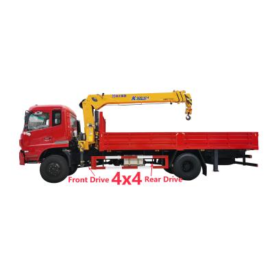 China TRUCK CRANE Factory Direct Selling 4x4 6x6 Truck Mounted Crane 6.3 Ton Boom Hydraulic Telescopic Truck Crane for sale