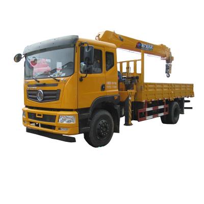 China TRUCK CRANE Dongfeng 4x2 6 Wheeler Hydraulic Arm Truck Telescoping Boom 8 Ton Crane Mounted Truck 7 Ton for sale