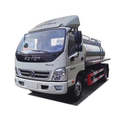 China Aumark Foton 5000L milk delivery truck insulation milk tanker truck price for 5000liters hotels export to Philippines for sale