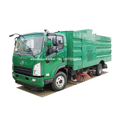 China Building Material Shops SHACMAN High End Hot Sale Road Wash Sweeper 8cbm Street Quick Rinse Truck for sale