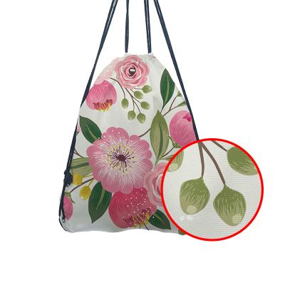 China New Arrival Handled Duranble Customized Sublimation Canvas Drawstring Bag en venta