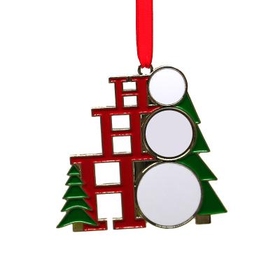 中国 Custom Zinc Alloy Ornament by Christamas Christmas Decoration Ornaments Sublimation Metal Christmas Tree Decoration 販売のため