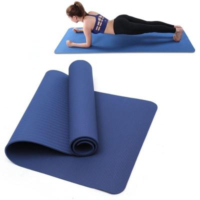 China Durable Custom Organic Best Fitness Gym Logo Pilates Eco Friendly Tpe Folding Yoga Mat Exercise Mat for sale