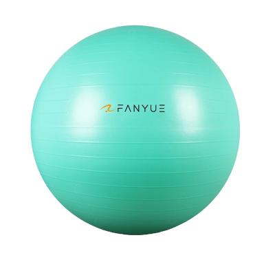 China Customized logo size gym fitness balance yoga ball eco-friendly yoga pilates anti burst PVC exercise fitness ball for sale