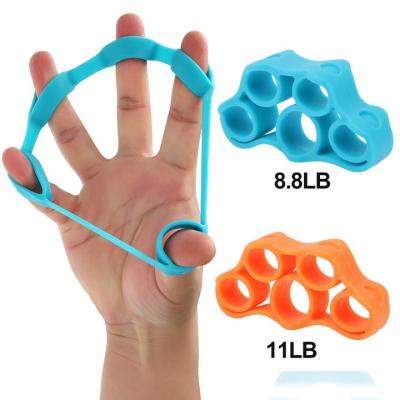 China Silicone Five Finger Grip Strength Training Finger Stretcher Resistance Hand Grip Training For Exercise for sale