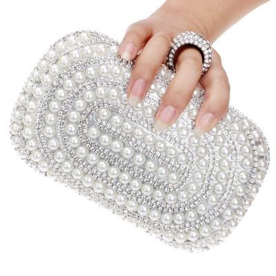 China 2020 Arrivals 5colors Formal Elegant Western Women Wedding Party Purse Fashion Clutch Fashion Wrap Pearl Beaded Evening Clutches Clutches for sale