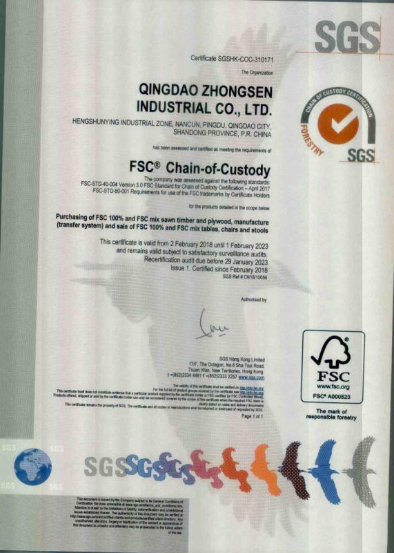 FSC - Qingdao Zhongsen Industrial Co., Ltd.