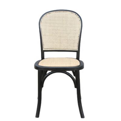 China Vintage Stackable Cane Rattan Wicker Outdoor and Indoor Patio Rattan Chair for sale